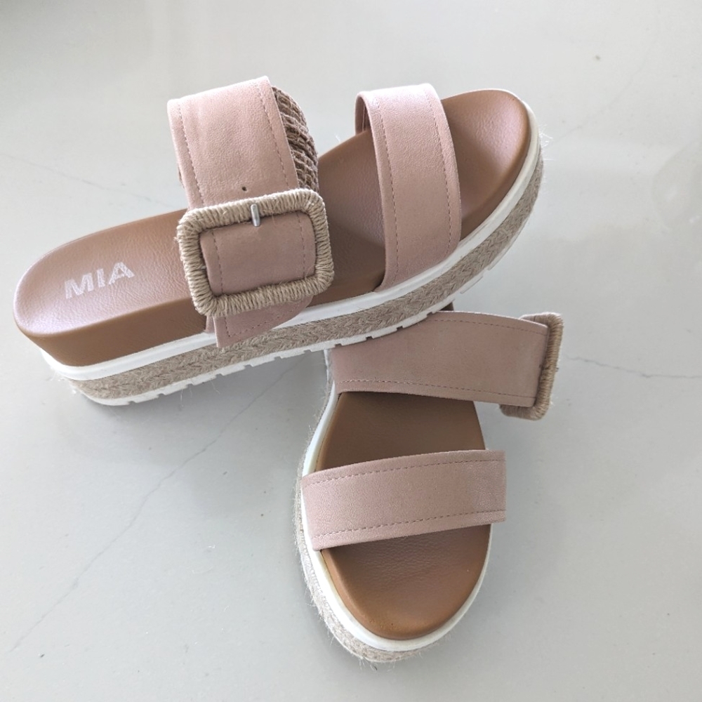 MIA Carol Espadrille Flatform Sandal woman's size 8